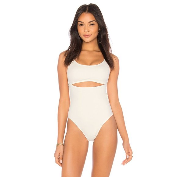 Solid & Striped Natasha Cream One Piece Swimsuit - Picture 1 of 8